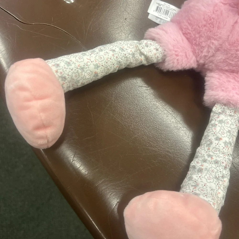 DOUDOU D&C  PARIS FRANCE PINK BUNNY RABBIT PLUSH 14